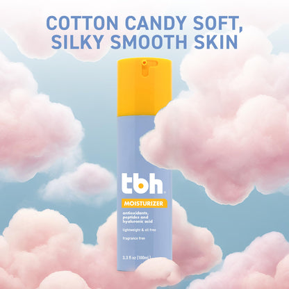 TBH Kids Oil-Free Face Moisturizer for Tweens & Teens – Lightweight Hydrating Moisturizer for Sensitive & Acne-Prone Skin – Vitamin C, Peptides & Hyaluronic Acid – Clean Beauty, Sulfate & Paraben-Free – 3.3 oz